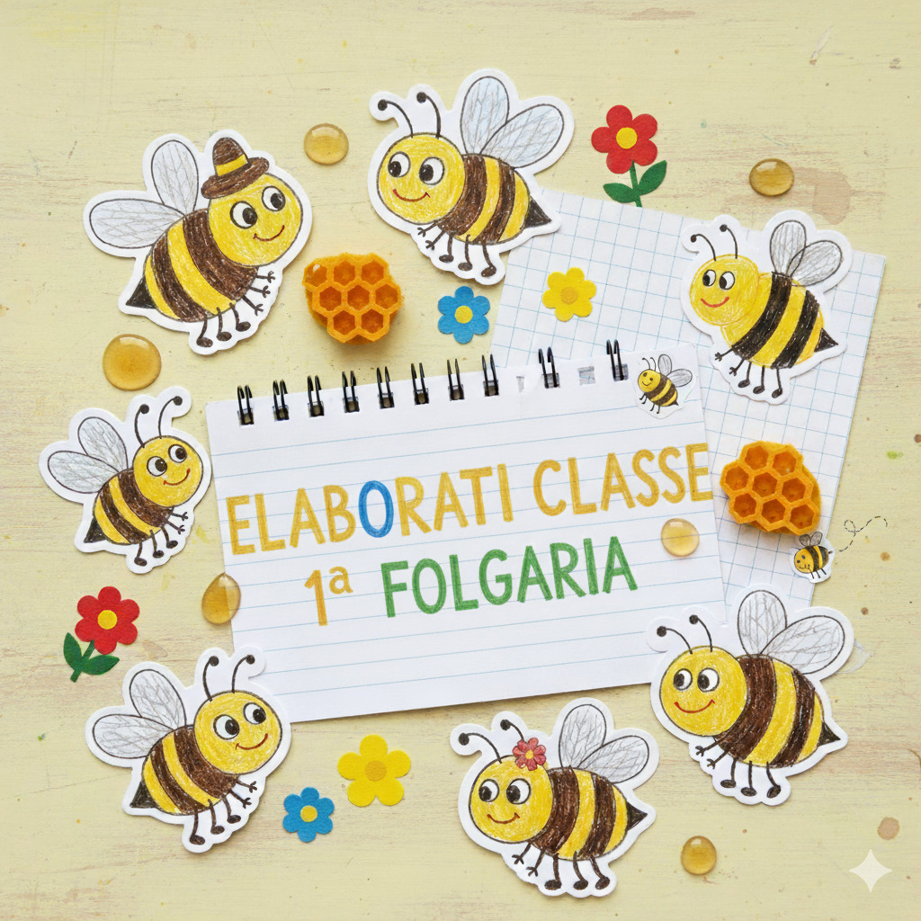 Copertina elaborati 1a classe scuola media folgaria