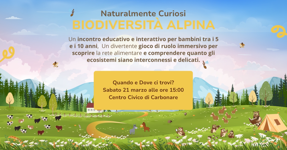 Immagine testata sito per Laboratorio "Biodiversità Alpina" - 21 marzo